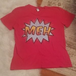 Never worn. MEH comic tee